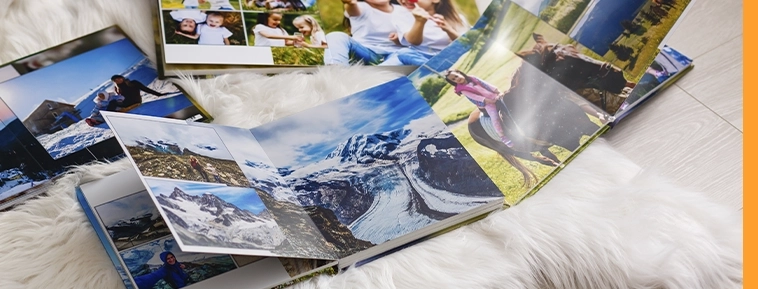 Pehmeäkantinen valokuva-albumi